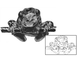 Frog Tattoo Reptiles & Amphibians tattoo | TFF-00033