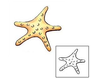 Starfish Tattoo Marine Life tattoo | THF-00009