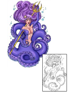 Mermaid Tattoo Mythology tattoo | THF-00019