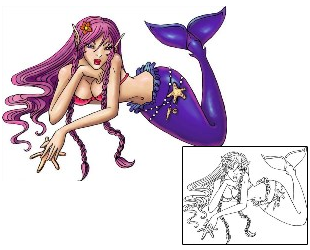 Mermaid Tattoo Mythology tattoo | THF-00026