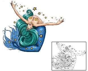 Mermaid Tattoo Mythology tattoo | THF-00033