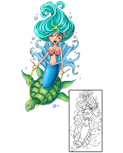 Mermaid Tattoo Mythology tattoo | THF-00039