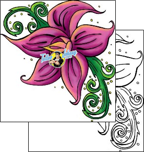 Lily Tattoo plant-life-lily-tattoos-therese-l-davis-thf-00063