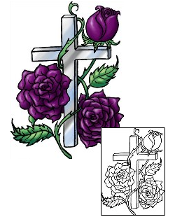 Cross Tattoo Religious & Spiritual tattoo | THF-00067