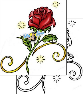 Rose Tattoo plant-life-rose-tattoos-therese-l-davis-thf-00098