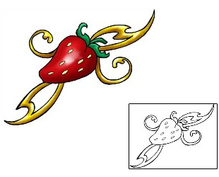 Strawberry Tattoo Tattoo Styles tattoo | THF-00172