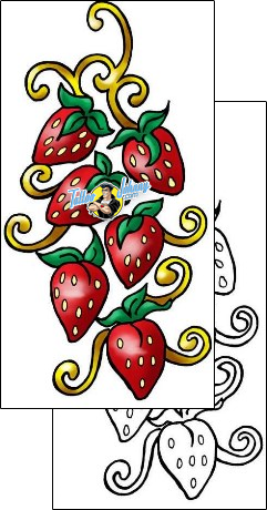 Strawberry Tattoo thf-00173