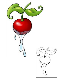 Cherry Tattoo For Women tattoo | THF-00199