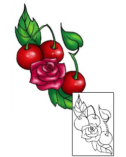Cherry Tattoo Plant Life tattoo | THF-00201