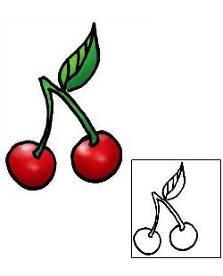 Cherry Tattoo For Women tattoo | THF-00209