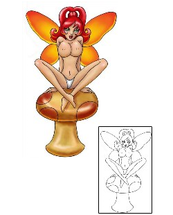 Mushroom Tattoo Vannesa Fairy Tattoo