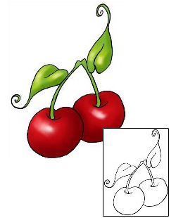 Cherry Tattoo For Women tattoo | THF-00294