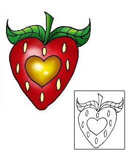 Strawberry Tattoo For Women tattoo | THF-00315