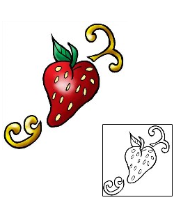 Strawberry Tattoo Tattoo Styles tattoo | THF-00316