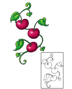 Cherry Tattoo For Women tattoo | THF-00331