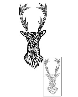 Deer Tattoo Tattoo Styles tattoo | TKF-00026