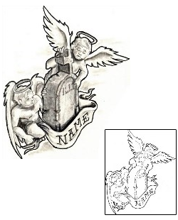 Angel Tattoo Religious & Spiritual tattoo | TLF-00035