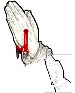 Praying Hands Tattoo Religious & Spiritual tattoo | TLF-00043