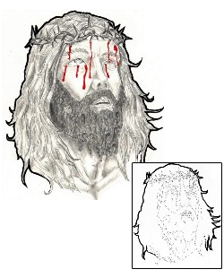 Jesus Tattoo Religious & Spiritual tattoo | TLF-00044
