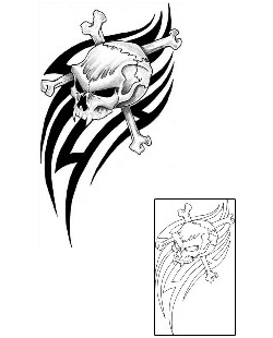 Crossbones Tattoo Tattoo Styles tattoo | TLF-00103