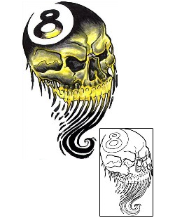 Eight Ball Tattoo Horror tattoo | TLF-00178