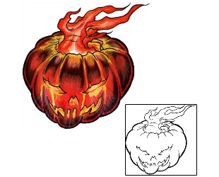 Pumpkin Tattoo Miscellaneous tattoo | TLF-00180