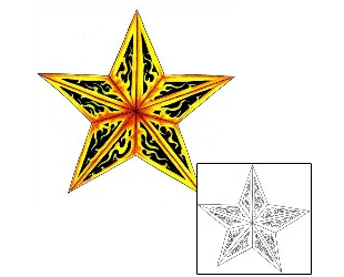 Nautical Star Tattoo Miscellaneous tattoo | TMF-00021