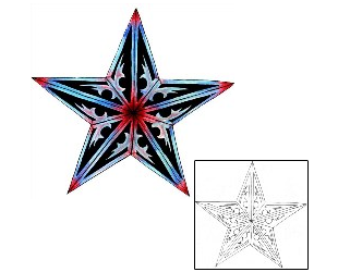 Nautical Star Tattoo Astronomy tattoo | TMF-00027