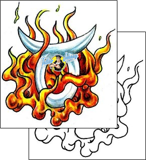 Fire – Flames Tattoo miscellaneous-fire-tattoos-tom-moss-tmf-00044