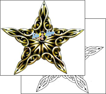 Celestial Tattoo star-tattoos-tom-moss-tmf-00049