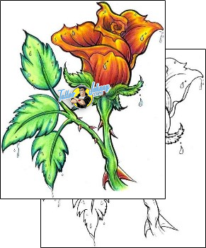 Flower Tattoo plant-life-flowers-tattoos-tom-moss-tmf-00063