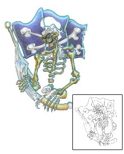 Skeleton Tattoo Miscellaneous tattoo | TMF-00086