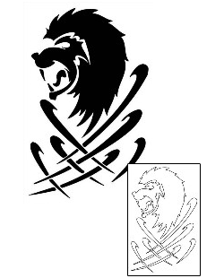 Lion Tattoo Animal tattoo | TNF-00059