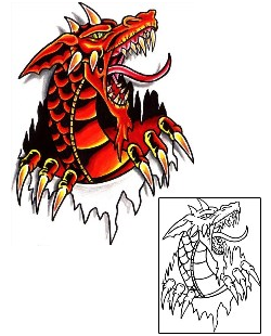 Dragon Tattoo Mythology tattoo | TOF-00003
