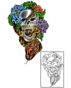 Reptile Tattoo Plant Life tattoo | TOF-00007