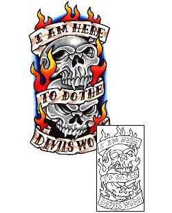Fire – Flames Tattoo Devil's Work Tattoo