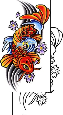 Fish Tattoo marine-life-fish-tattoos-toast-tof-00020