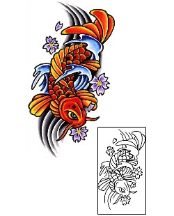Asian Tattoo Marine Life tattoo | TOF-00020