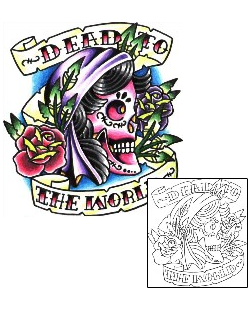 Banner Tattoo Dead To The World Tattoo