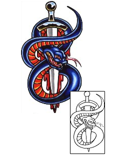 Reptile Tattoo Horror tattoo | TOF-00024