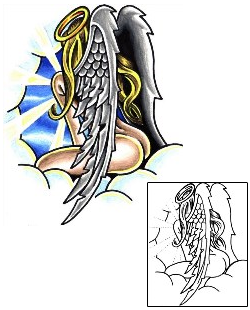 Angel Tattoo Religious & Spiritual tattoo | TOF-00047