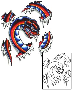 Snake Tattoo Horror tattoo | TOF-00051