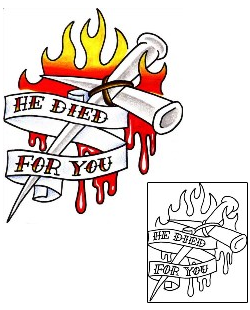 Picture of He Died For You Tattoo