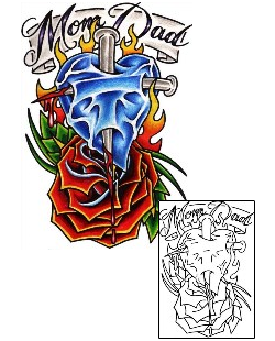 Rose Tattoo Religious & Spiritual tattoo | TOF-00073