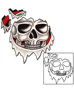 Skull Tattoo Horror tattoo | TOF-00082