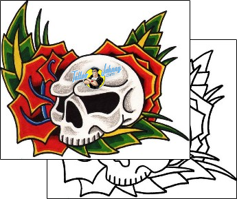 Skull Tattoo horror-skull-tattoos-toast-tof-00093