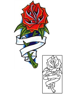 Rose Tattoo Plant Life tattoo | TOF-00097