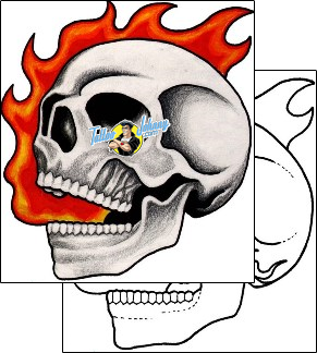 Skull Tattoo horror-skull-tattoos-toast-tof-00103