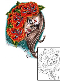 Day of the Dead Tattoo Tattoo Styles tattoo | TOF-00108