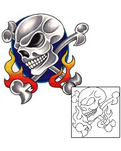 Skull Tattoo Miscellaneous tattoo | TOF-00111